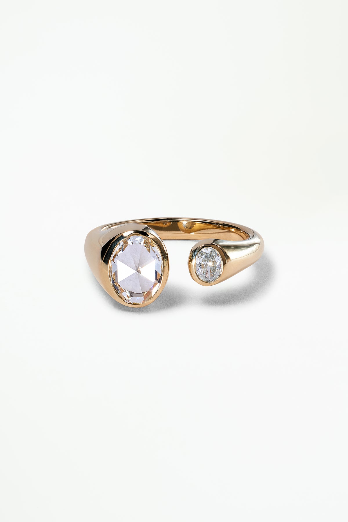 One of a Kind Oval Dyad Signet Ring