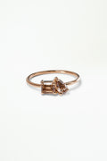 Emerald and Pear Cut Champagne Diamond Mosaic Ring No. 9