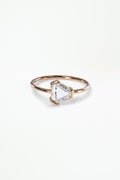 Triangular Step Cut White Diamond Solitaire Ring No. 2