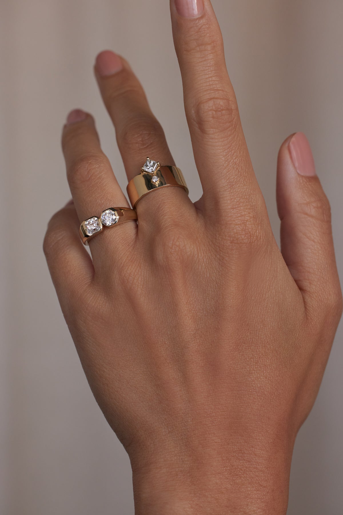 Diamond Dyad Signet Ring No. 15