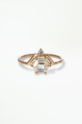 Hexagon Cut Diamond Nestled Ring No. 20