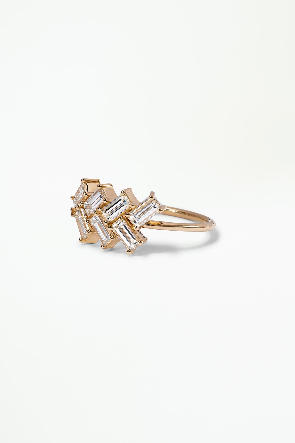 Baguette Cut Diamond Mosaic Ring No. 28