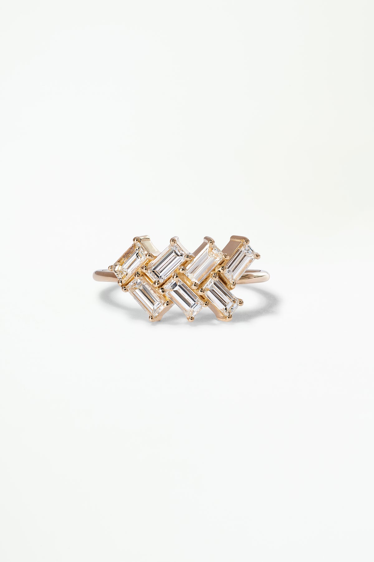 Baguette Cut Diamond Mosaic Ring No. 28