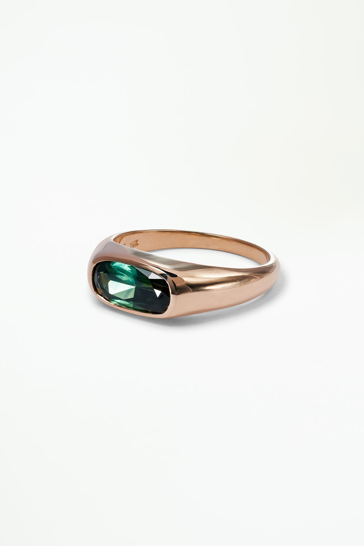 Cushion Cut Sapphire Signet Ring No. 63