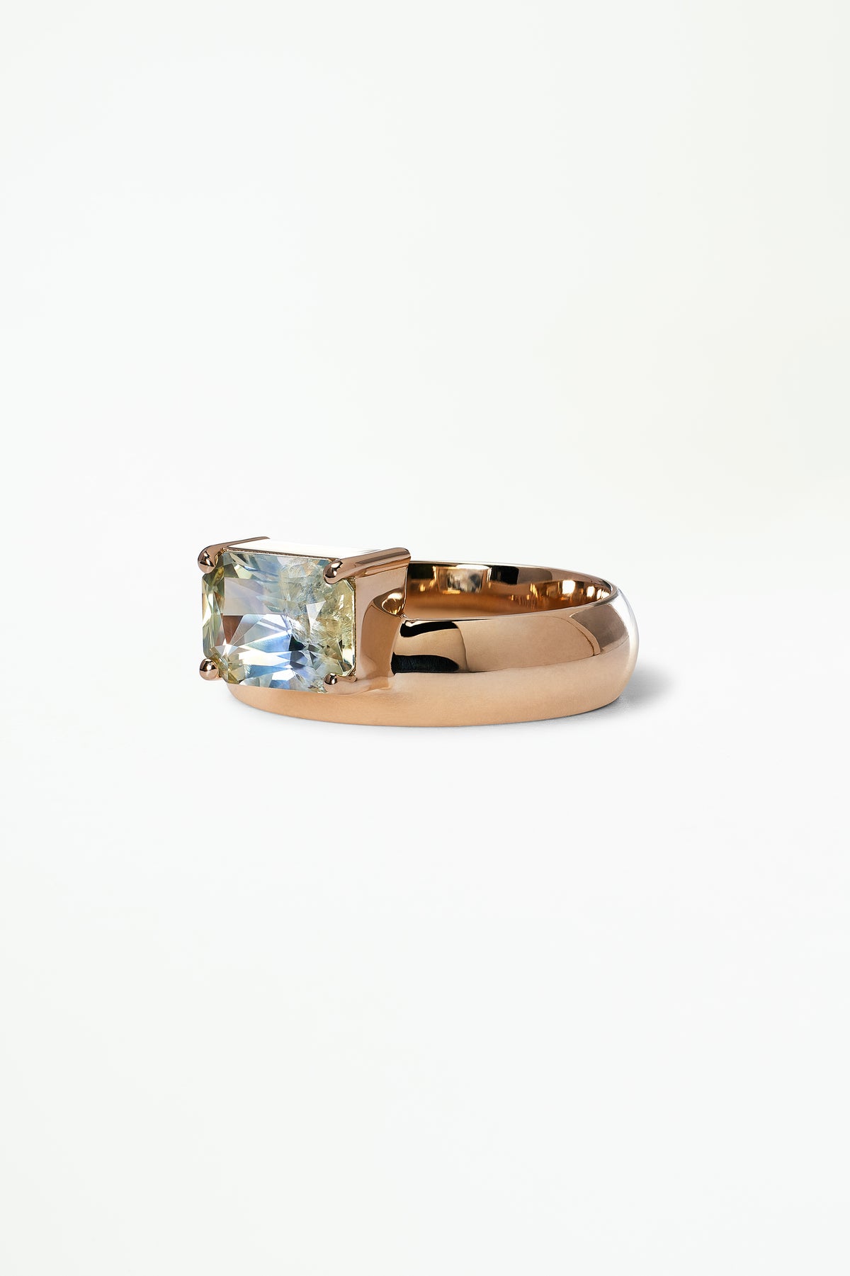 Sapphire Dome Monolith Ring