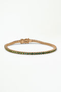 Green Tourmaline Tennis Bracelet
