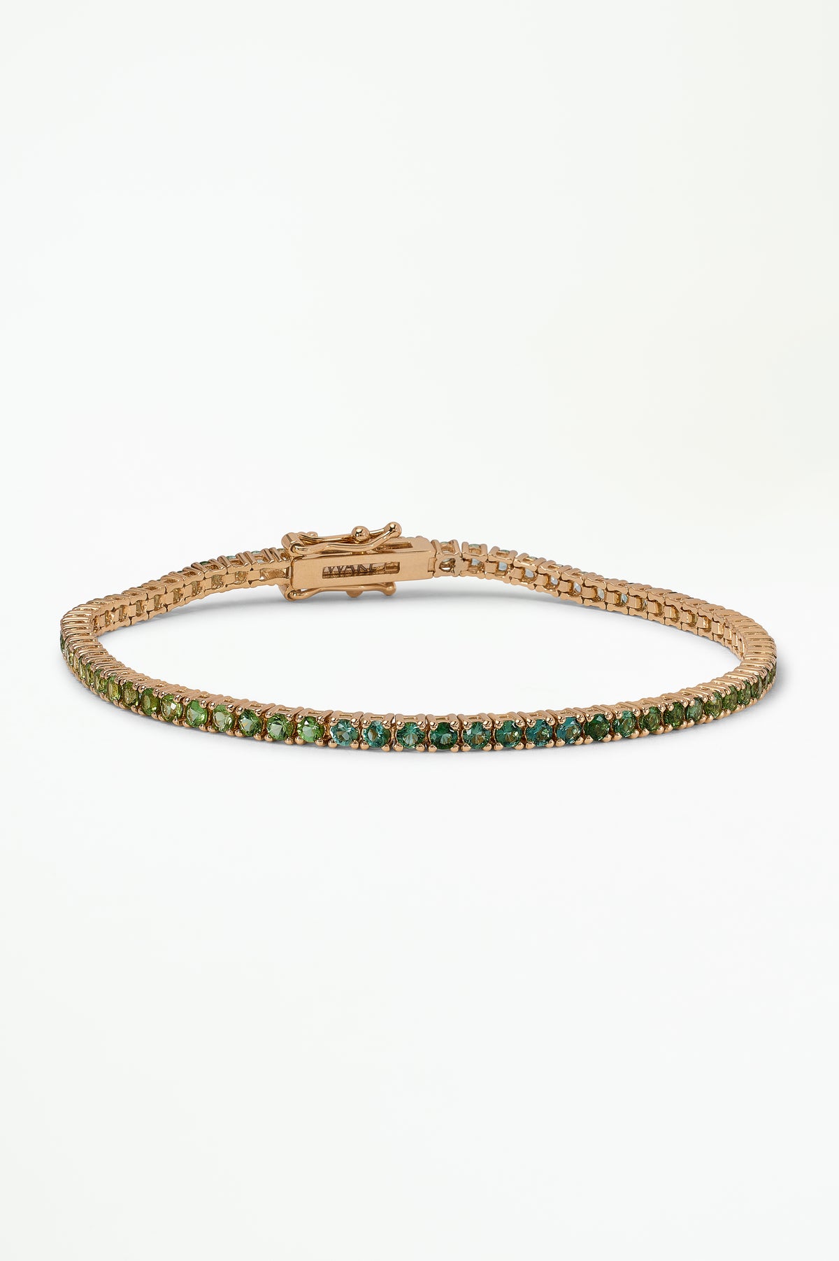 Green Tourmaline Tennis Bracelet