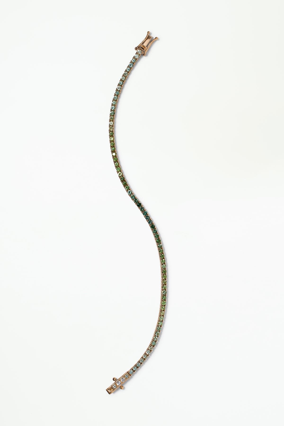 Green Tourmaline Tennis Bracelet