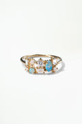 Diamond and Opal Mosaic Ring No. 32