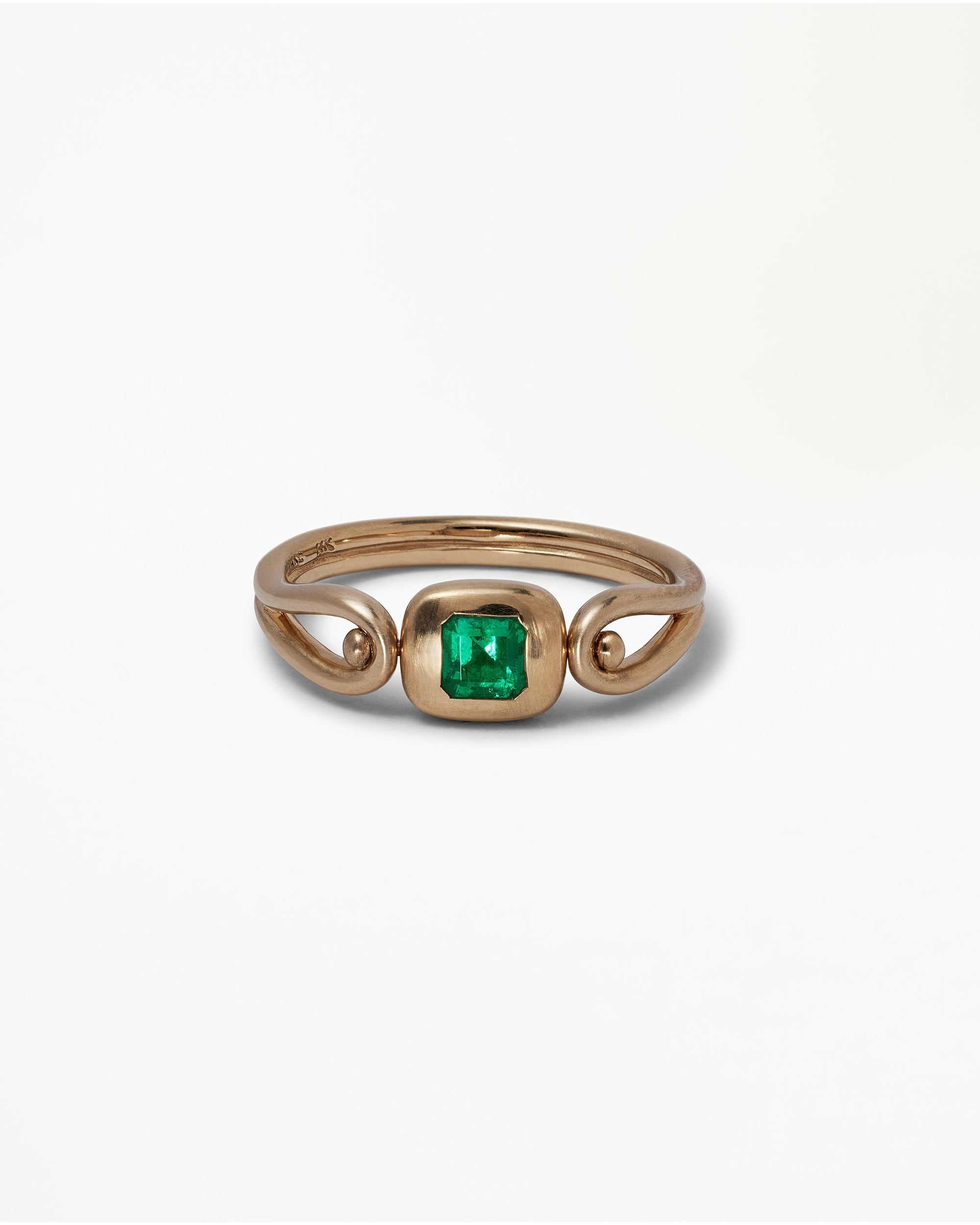 Asscher Cut Emerald Tempo Ring No. 2