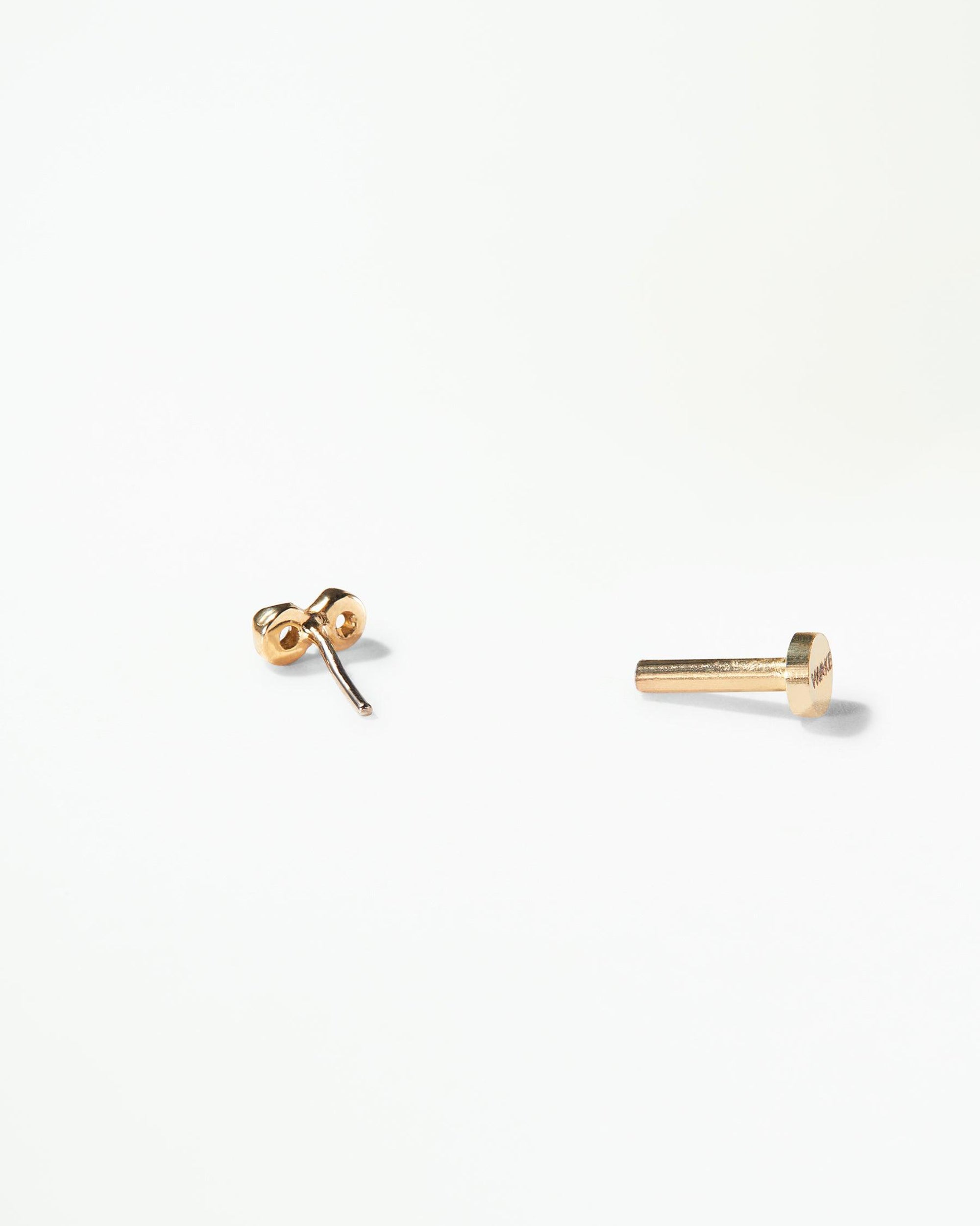 Diamond Dimple Flat Back Earring