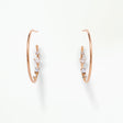 Diamond Inverted Hoop Earring