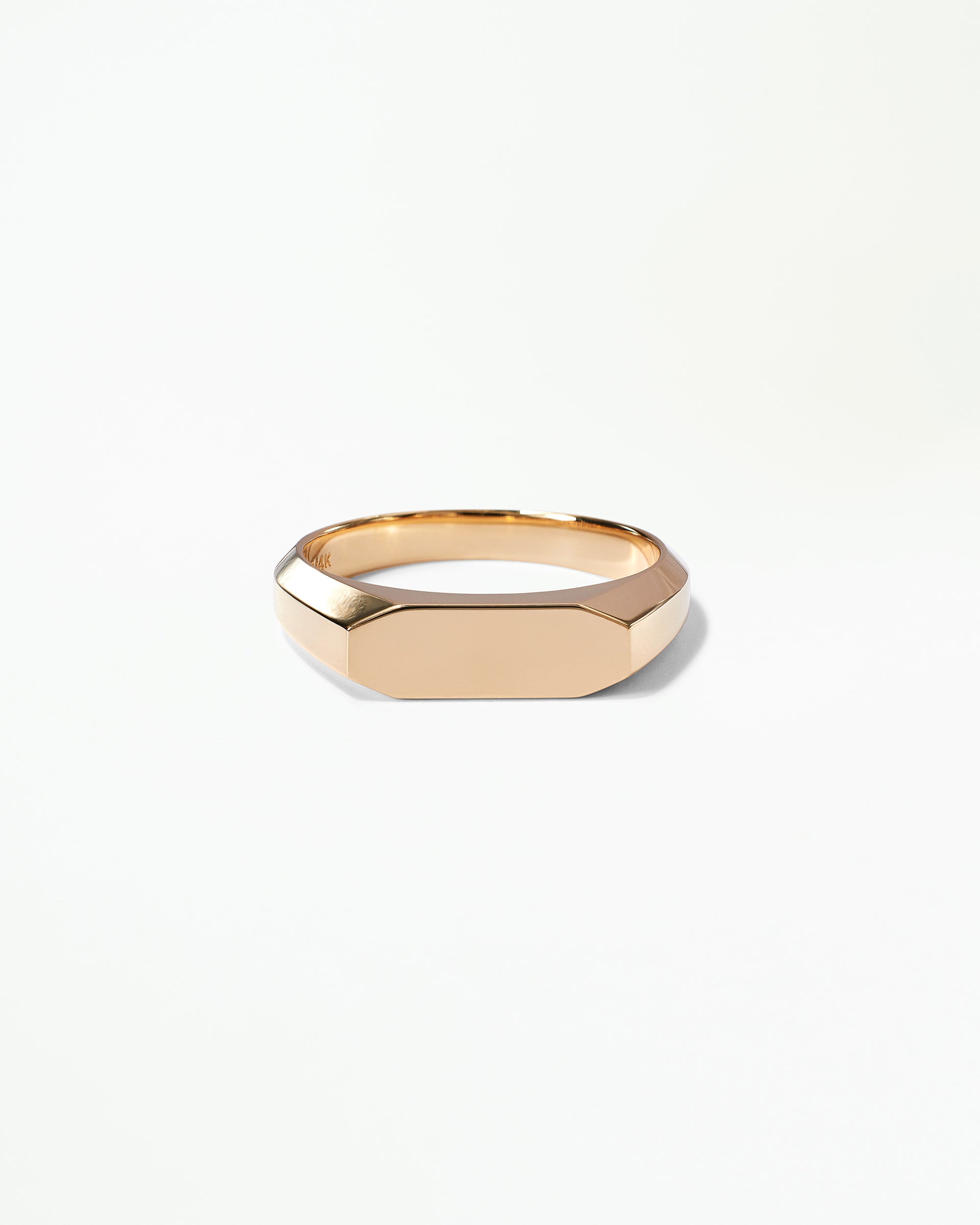 Gold Octet Signet Ring