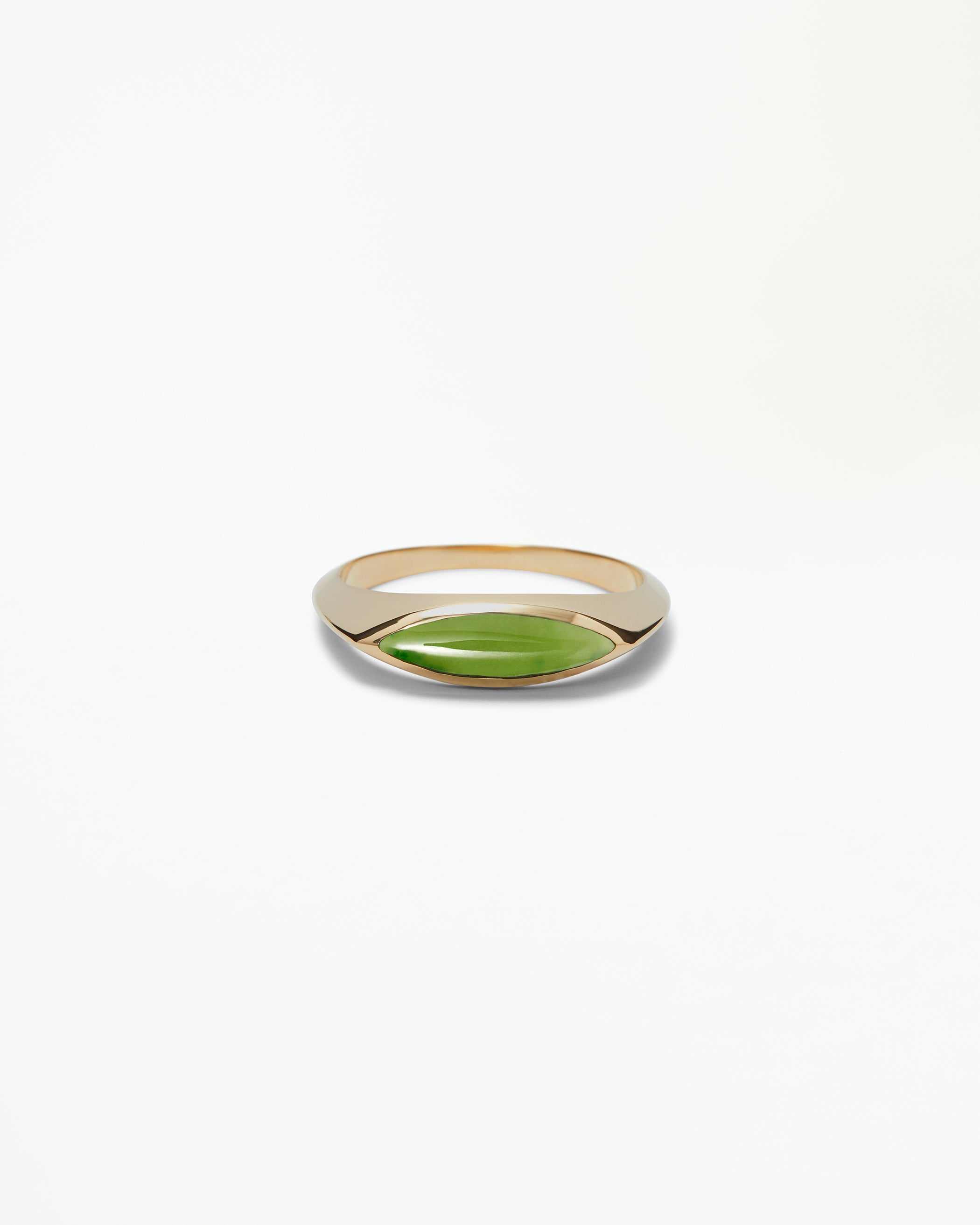 Jade Eye Signet Ring