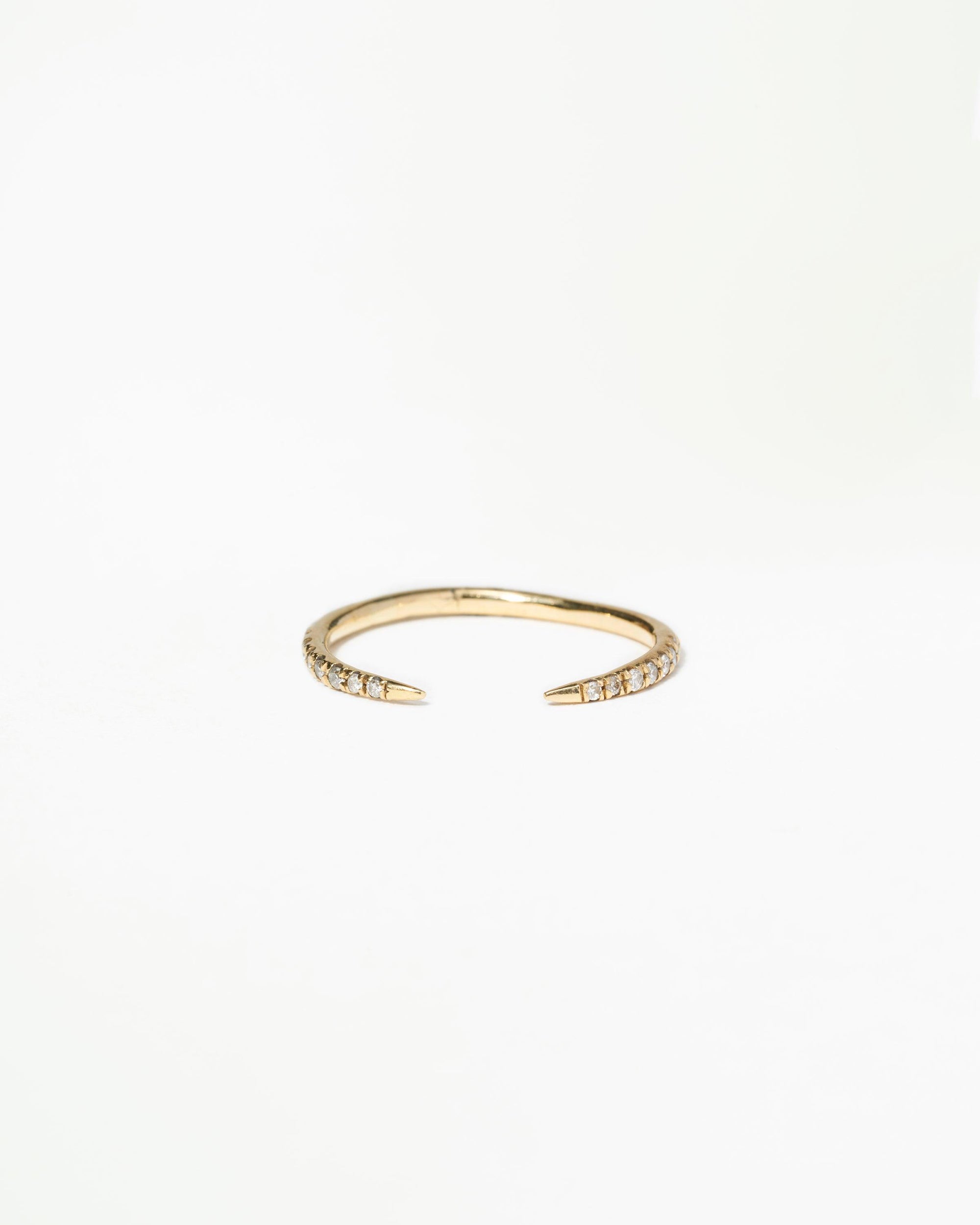 Micropave Diamond Open Slice Ring