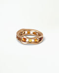 Sapphire and Citrine Float Ring