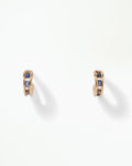 Sapphire Float Hoop Earring