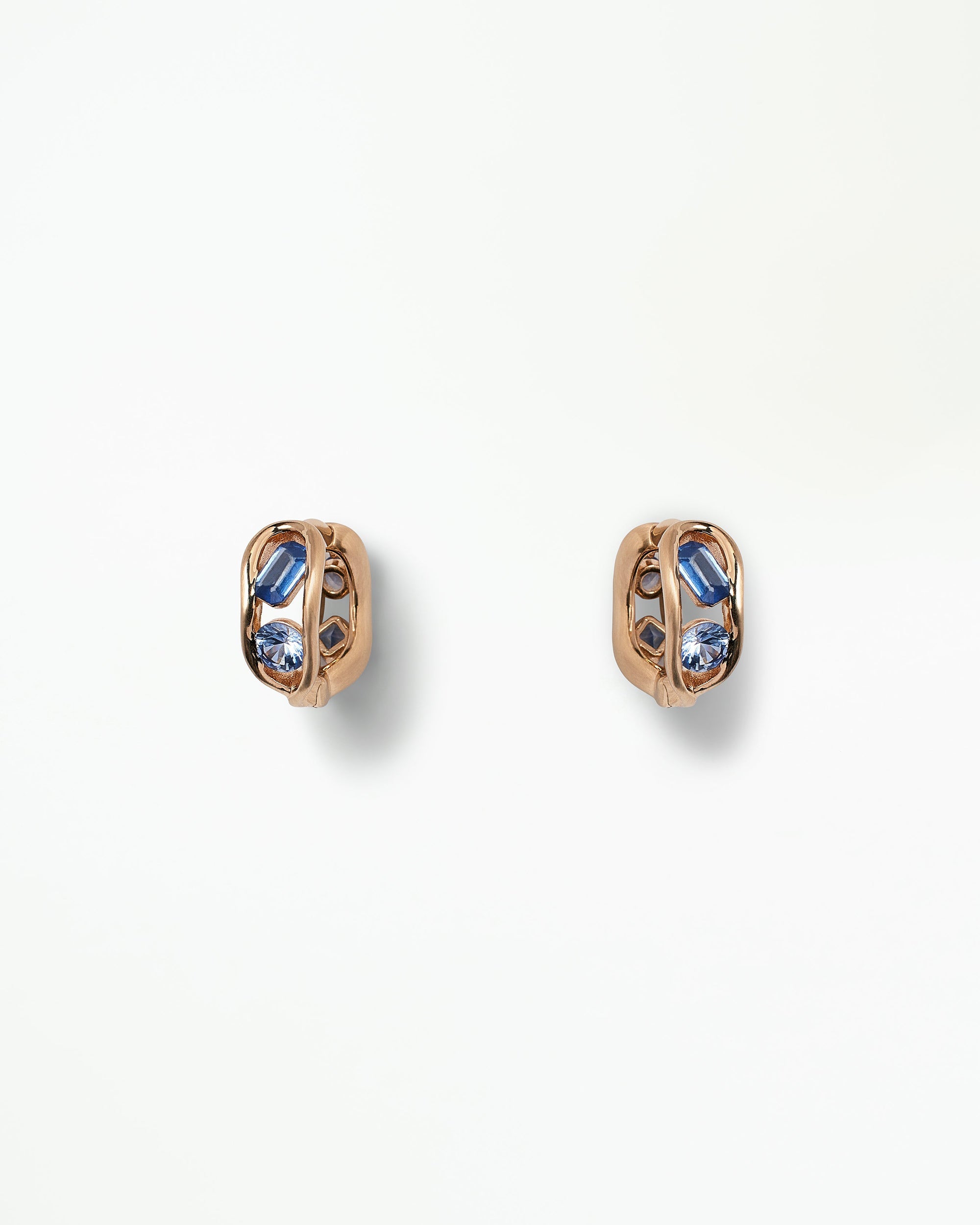 Sapphire Flow Hoops