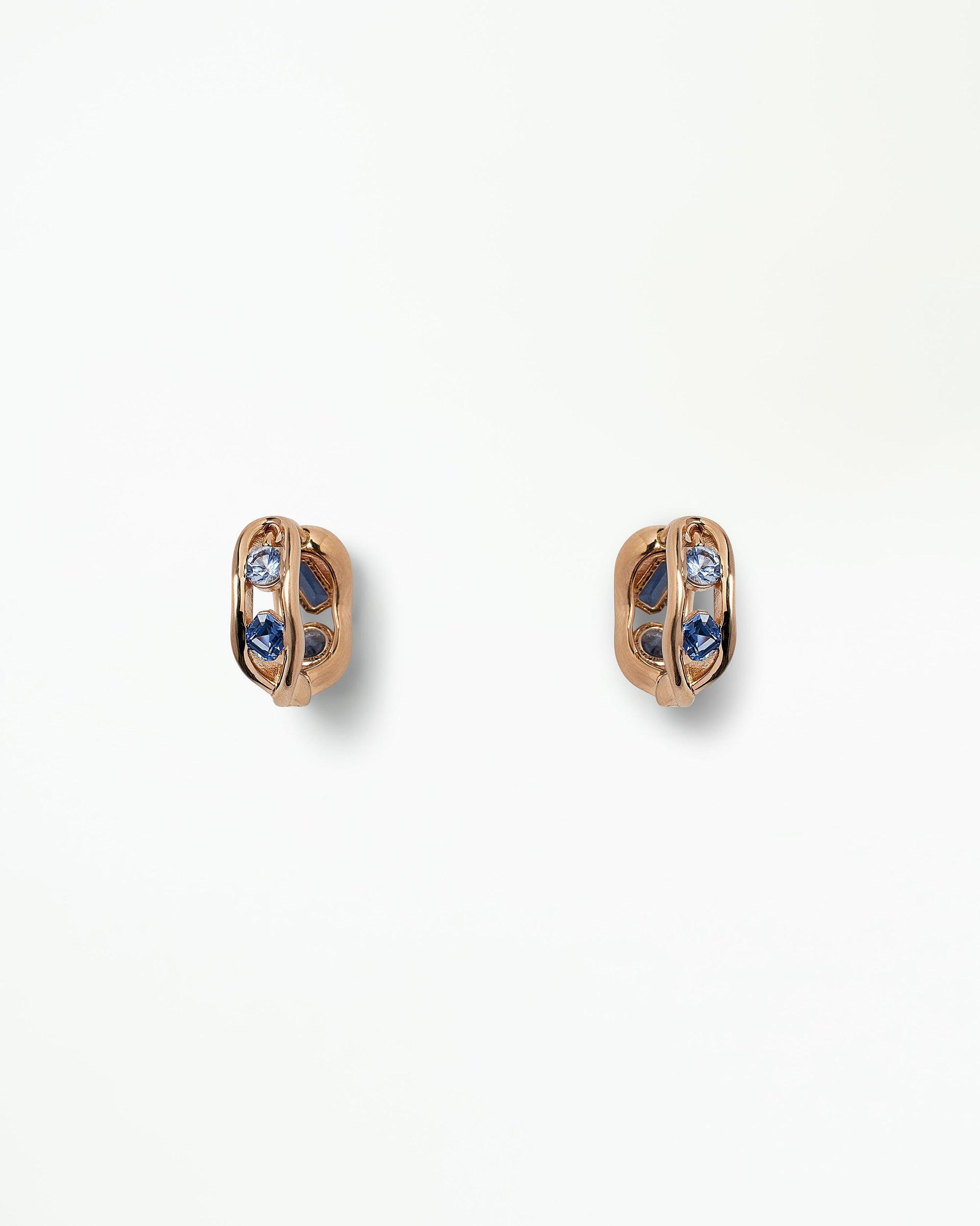 Sapphire Flow Hoops