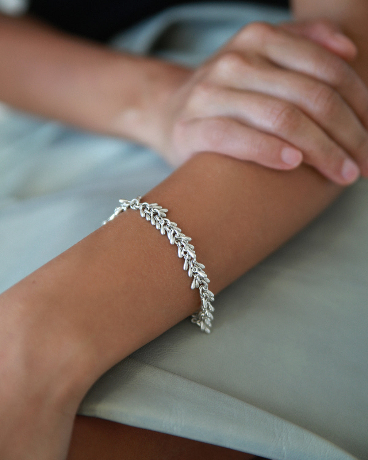 Silver Fringe Bracelet