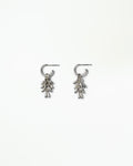 Silver Fringe Hoop Earring
