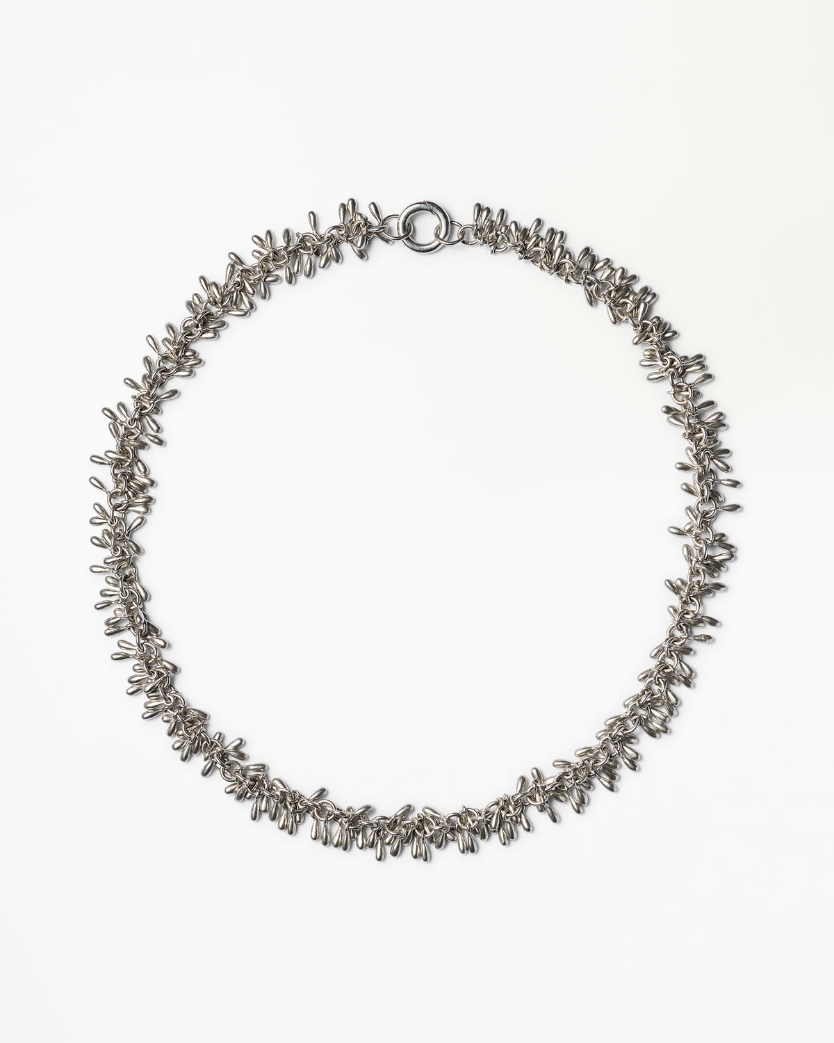 Silver Fringe Necklace
