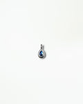 Silver Moonstone Pear Charm