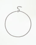 Silver Script Chain Necklace