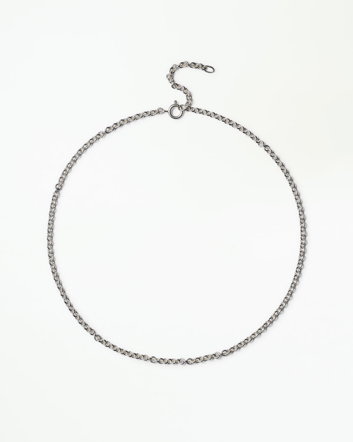 Silver Script Chain Necklace