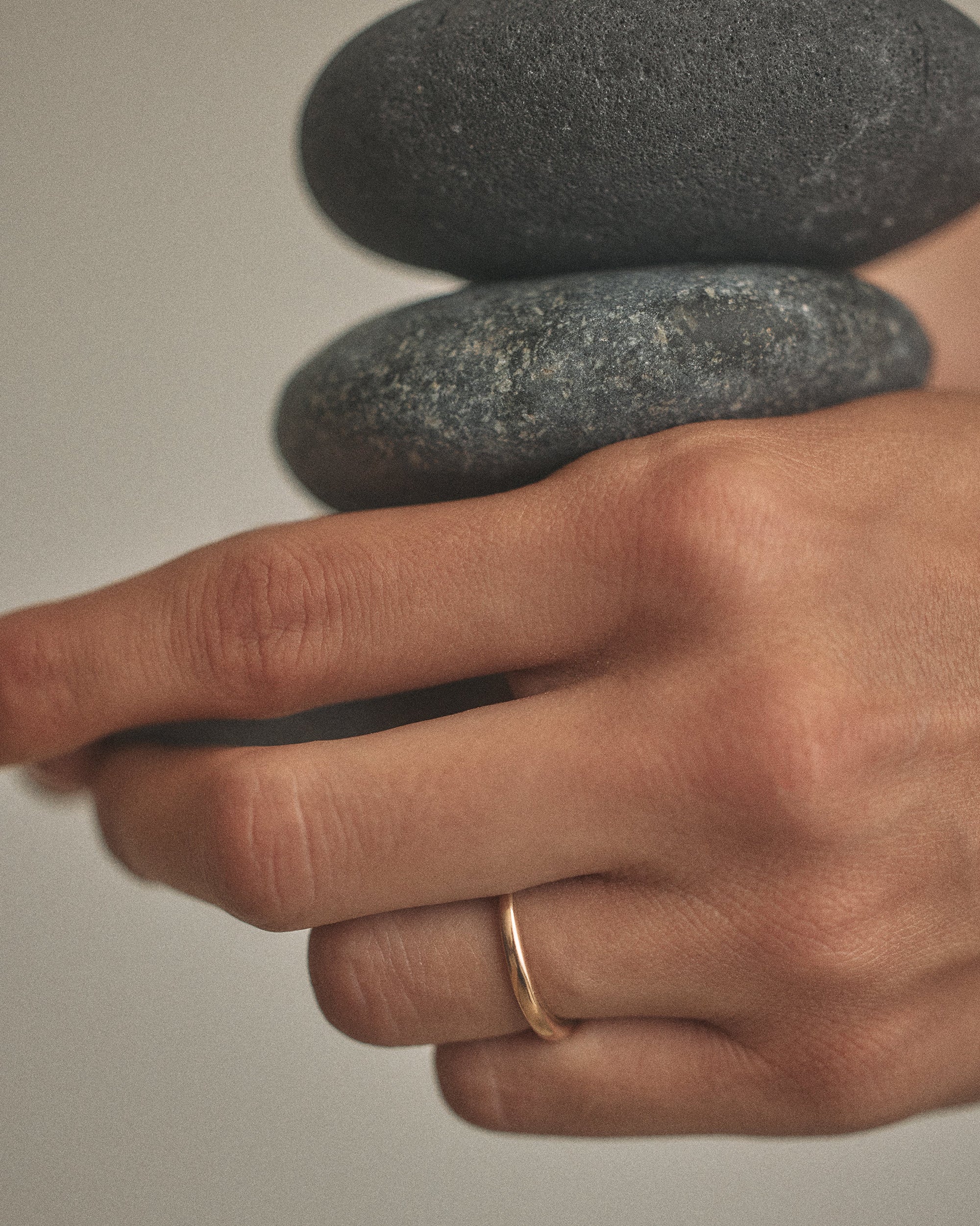 Slim Gold Dome Ring