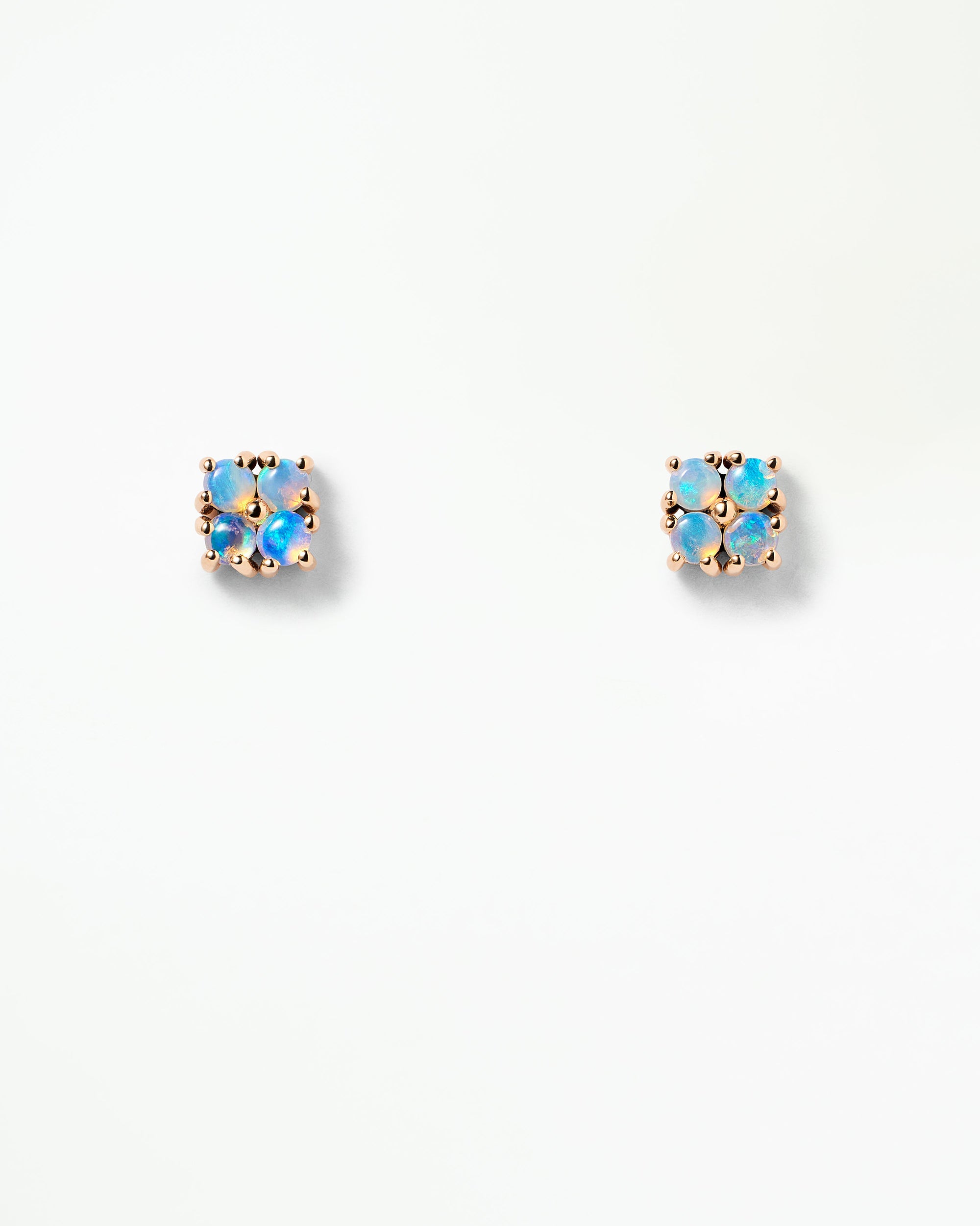 Small Opal Lattice Earring