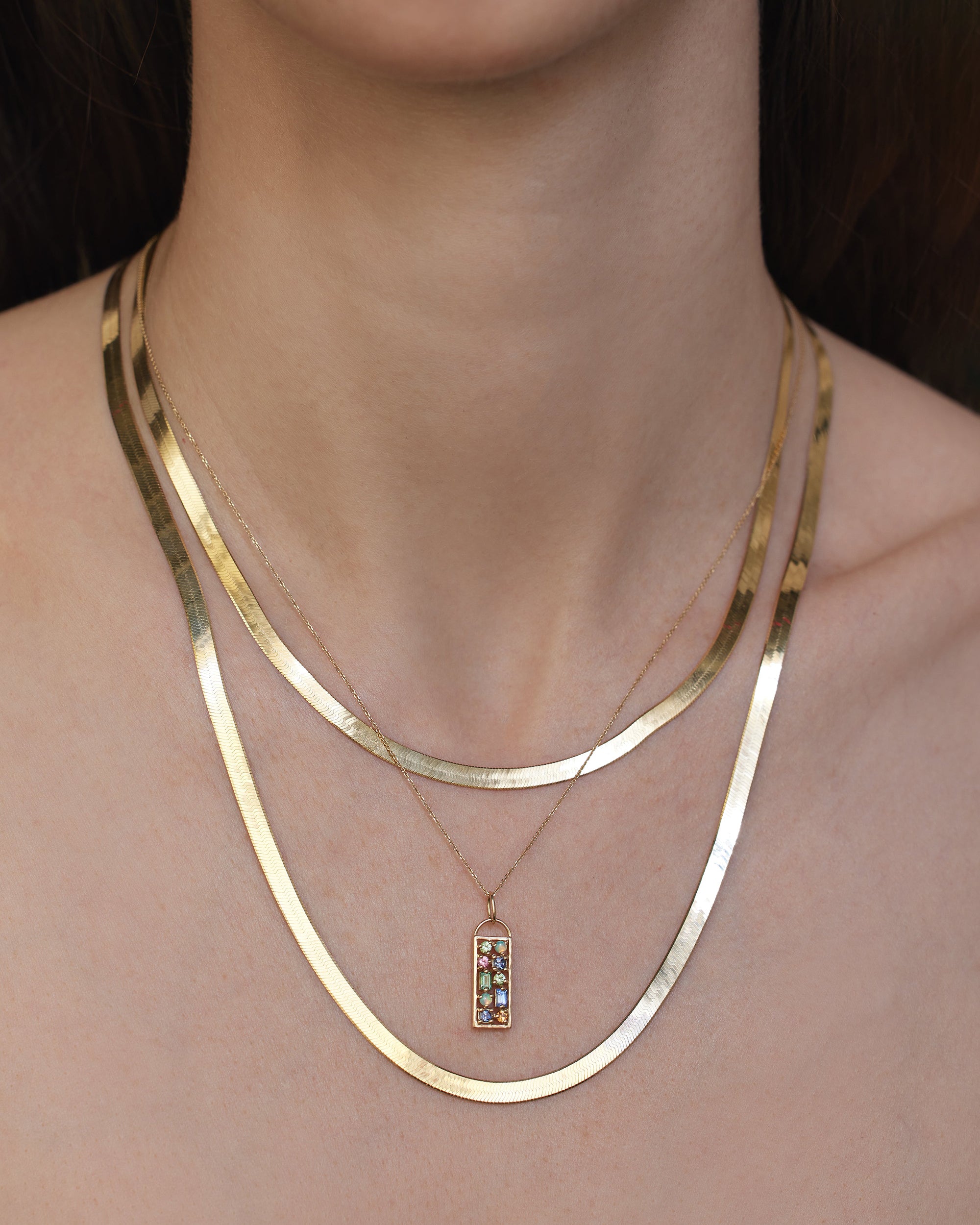 Ten Stone Numerology Pendant
