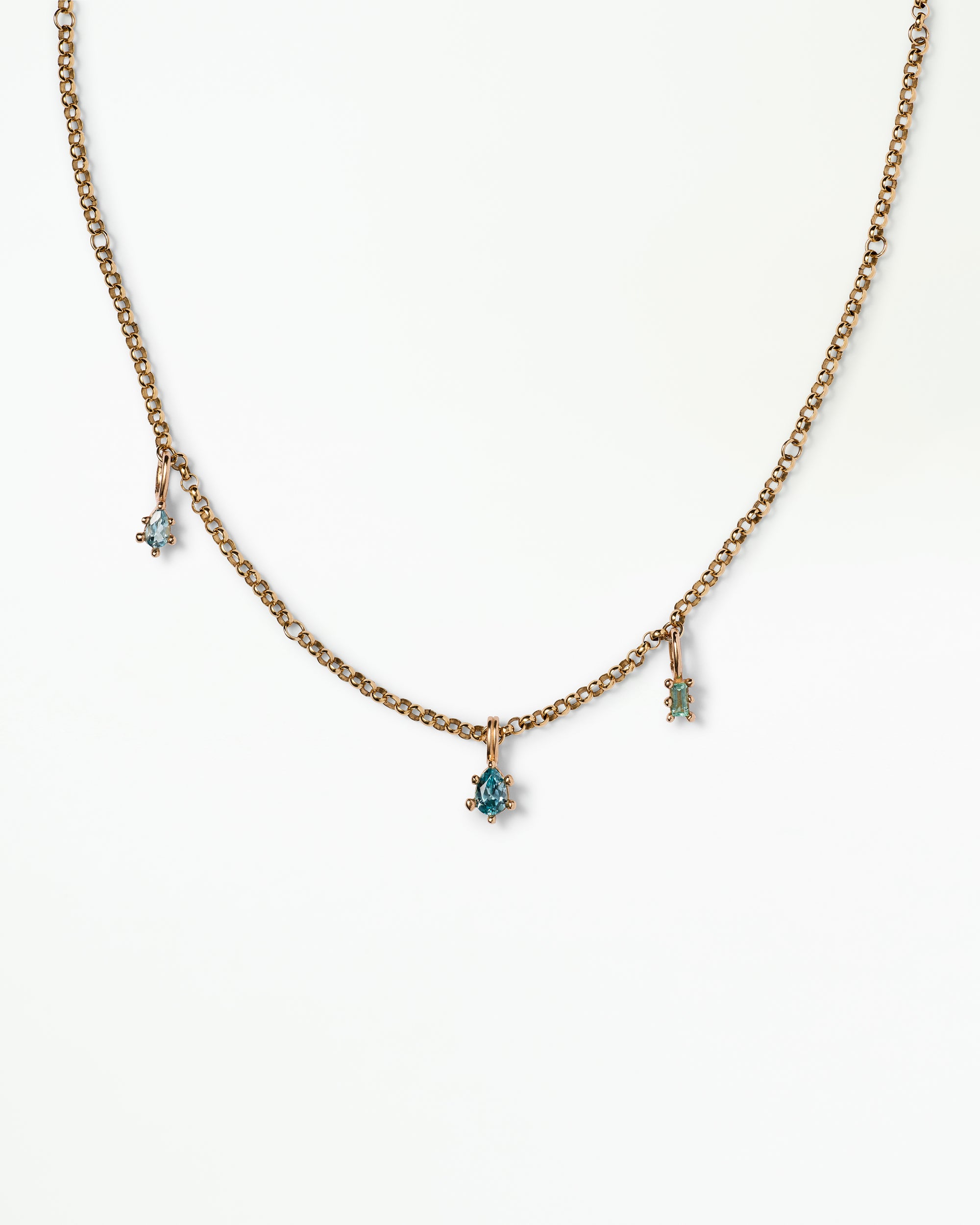 Hinged Charm Orbit Necklace