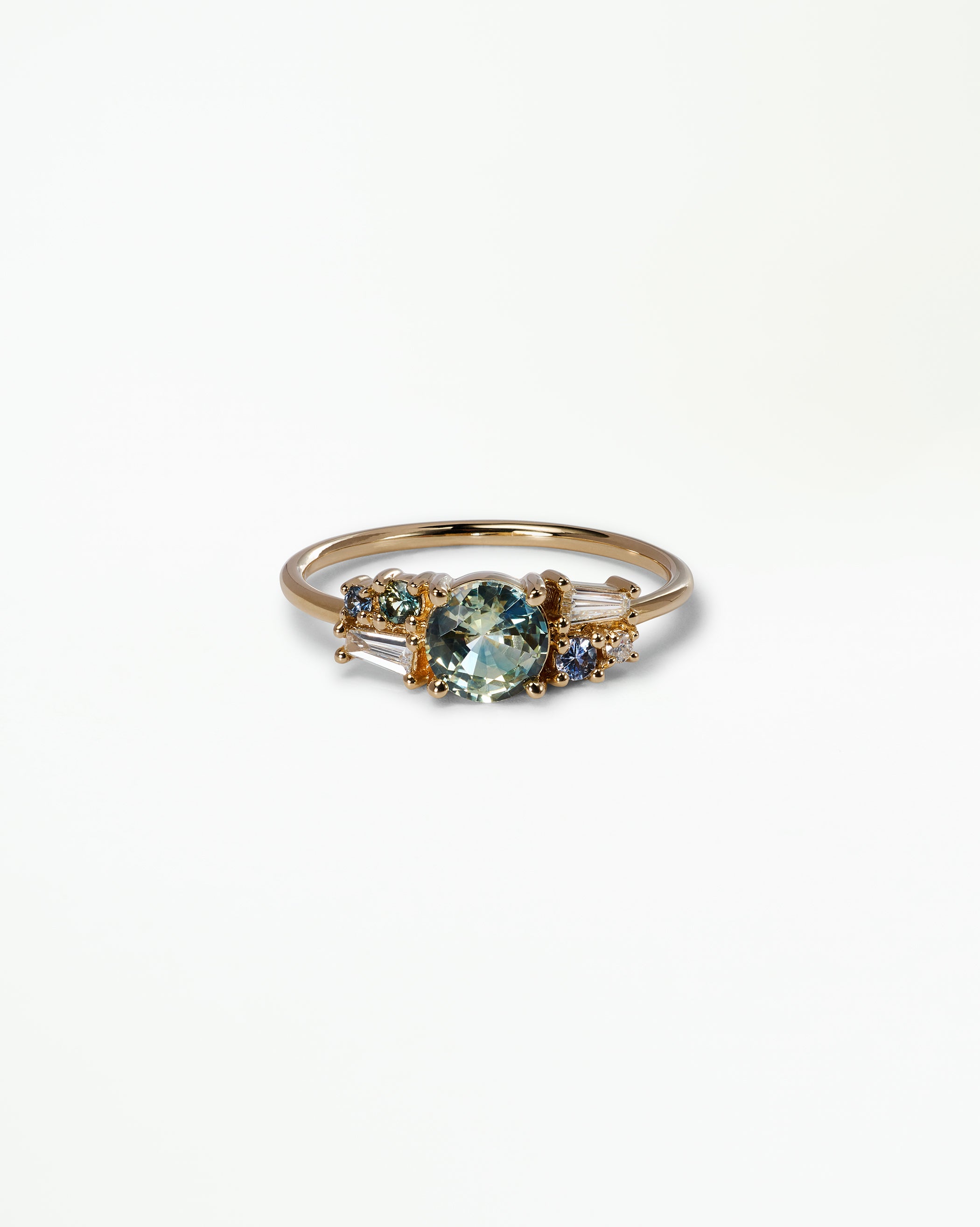 Sapphire and Diamond Mosaic Ring No. 47
