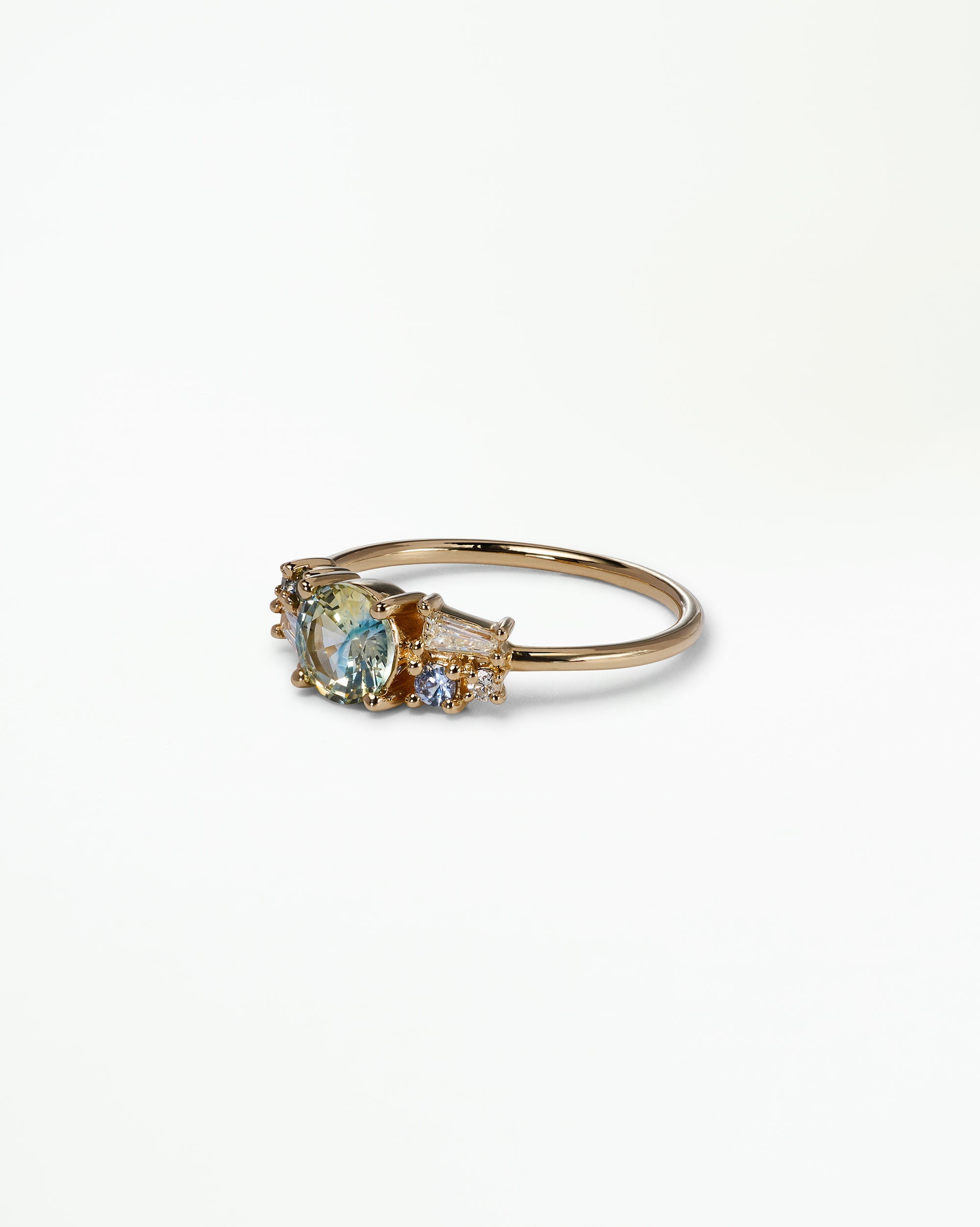 Sapphire and Diamond Mosaic Ring No. 47