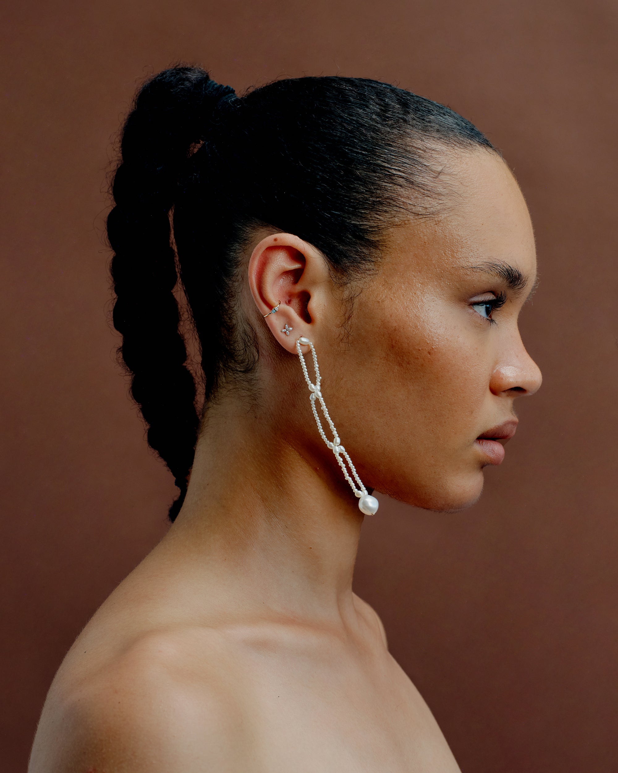 Pearl Petal Earring