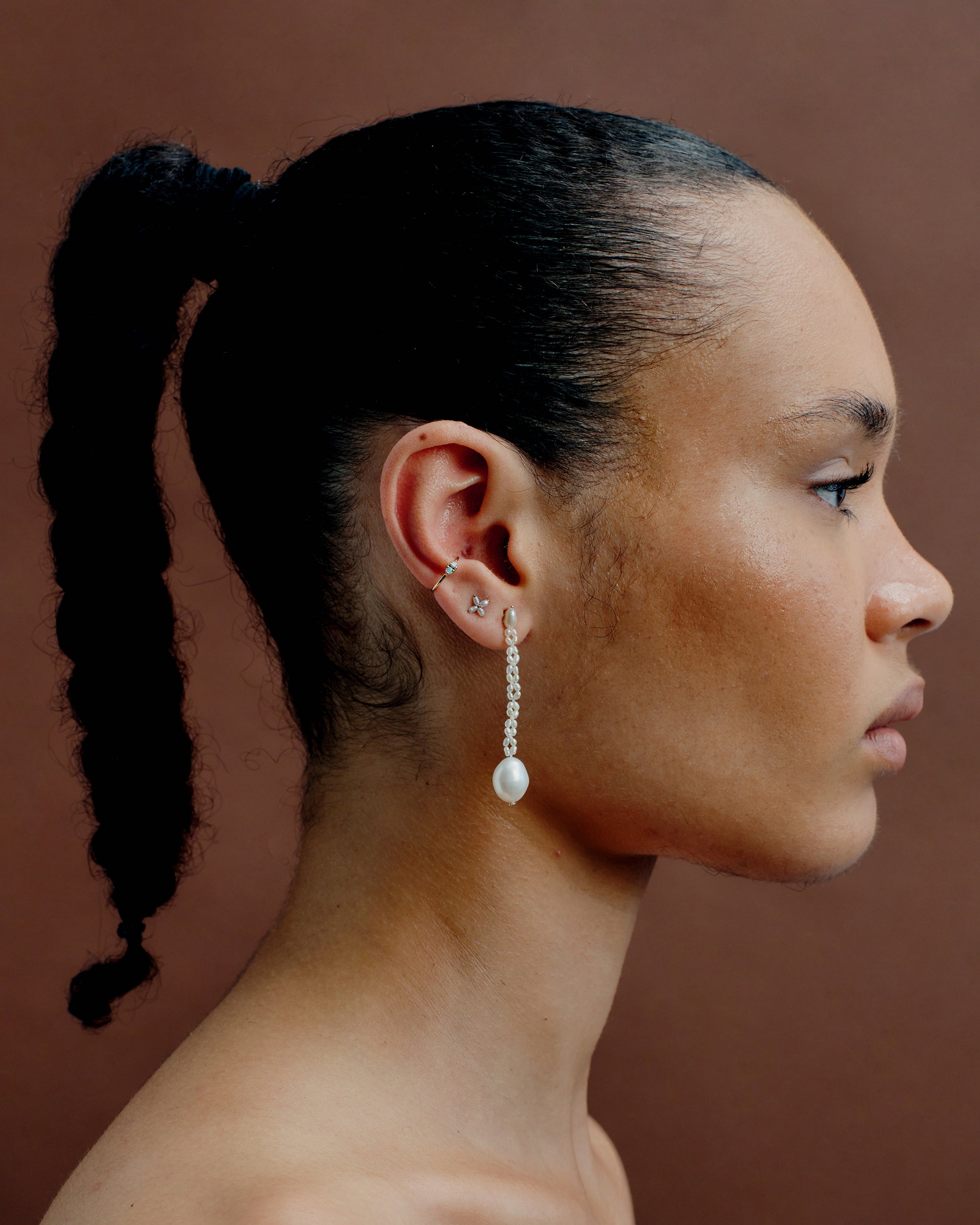Pearl Trellis Earring
