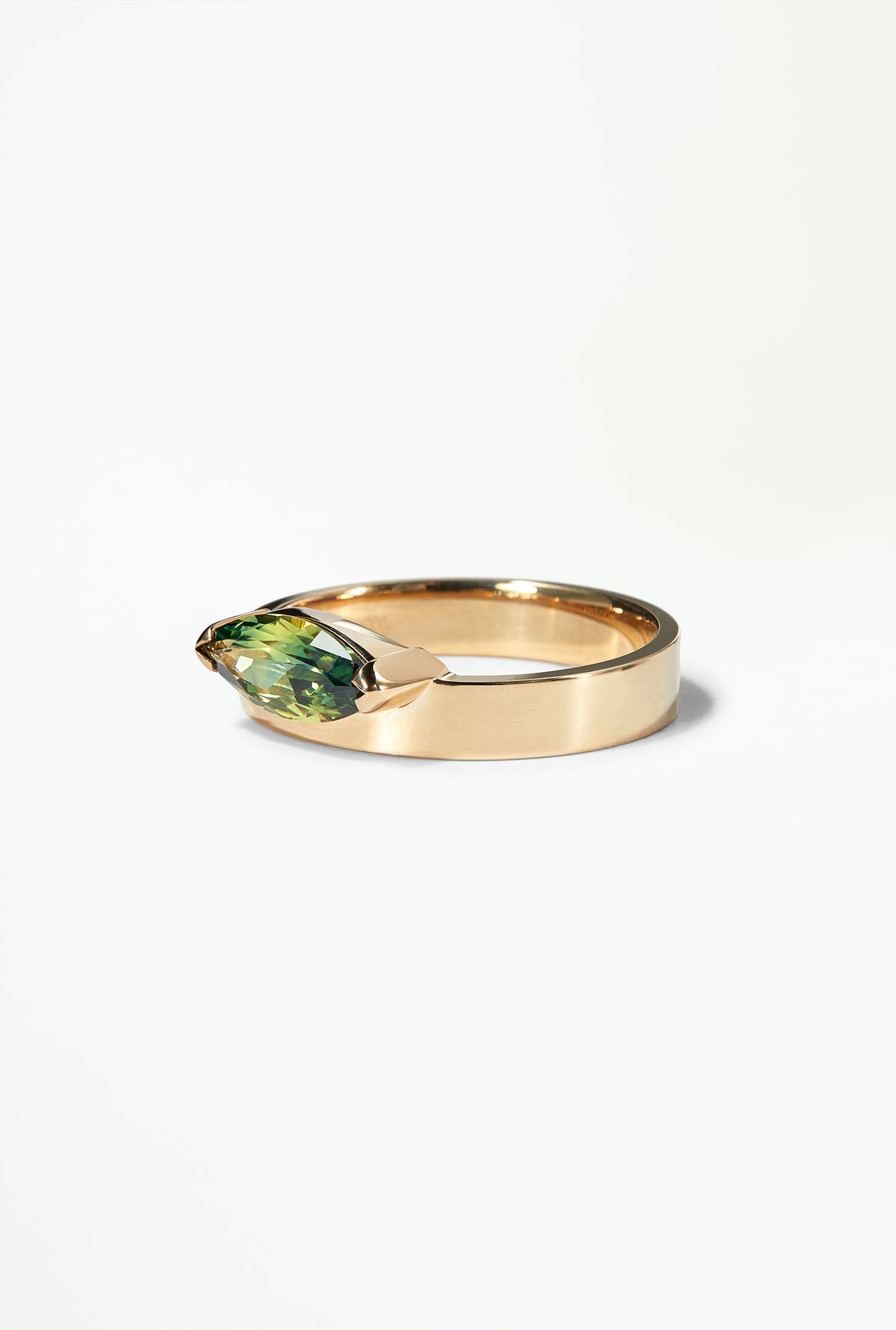 Marquise Sapphire Monolith Ring