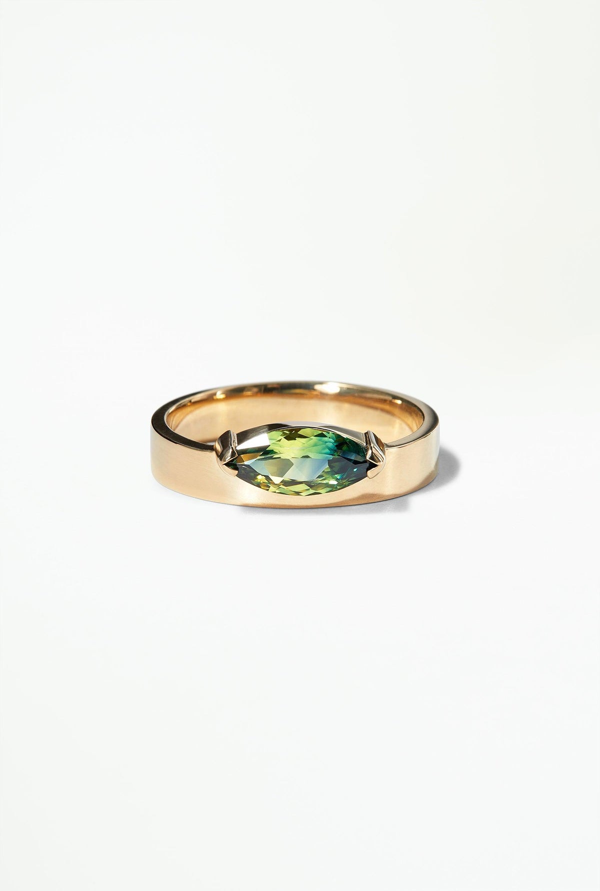 One of a Kind Marquise Sapphire Monolith Ring - WWAKE