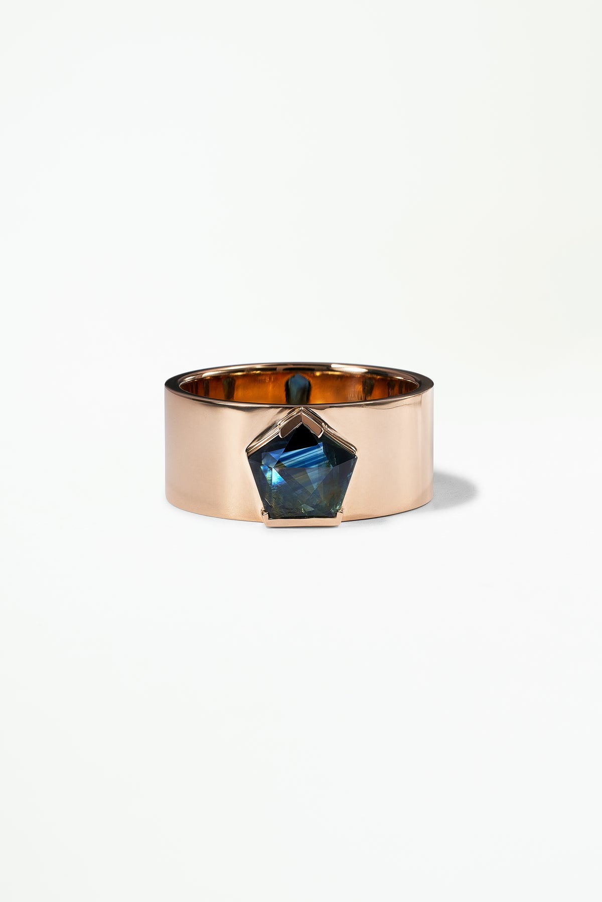 Geo Cut Sapphire Menhir Ring No. 17