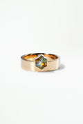Hexagon Sapphire Monolith Ring
